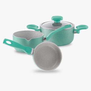 سرویس 4 پارچه گرانیت سیوانا نوزادی مدل آبی فیروزه ای
